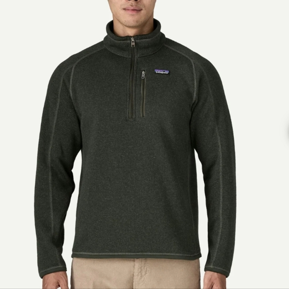 Patagonia Men's Performance Better Sweater 1/4-Zip Green Size XL